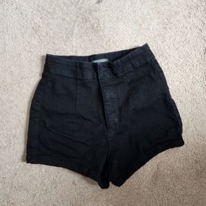 Black Denim Shorts